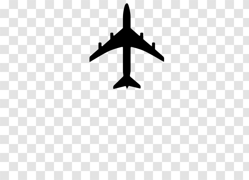 Airplane Silhouette Clip Art - Point - Black And White Pictures Transparent PNG