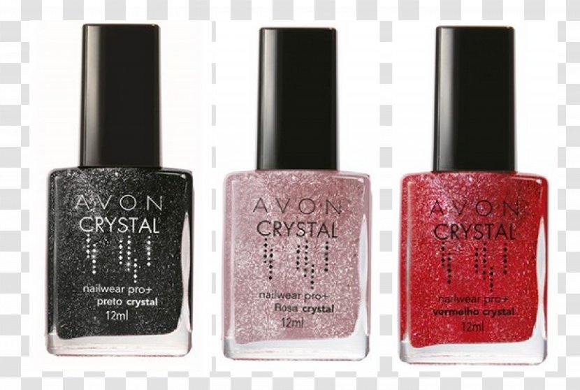 Nail Polish Avon Products Glitter Red - Care Transparent PNG