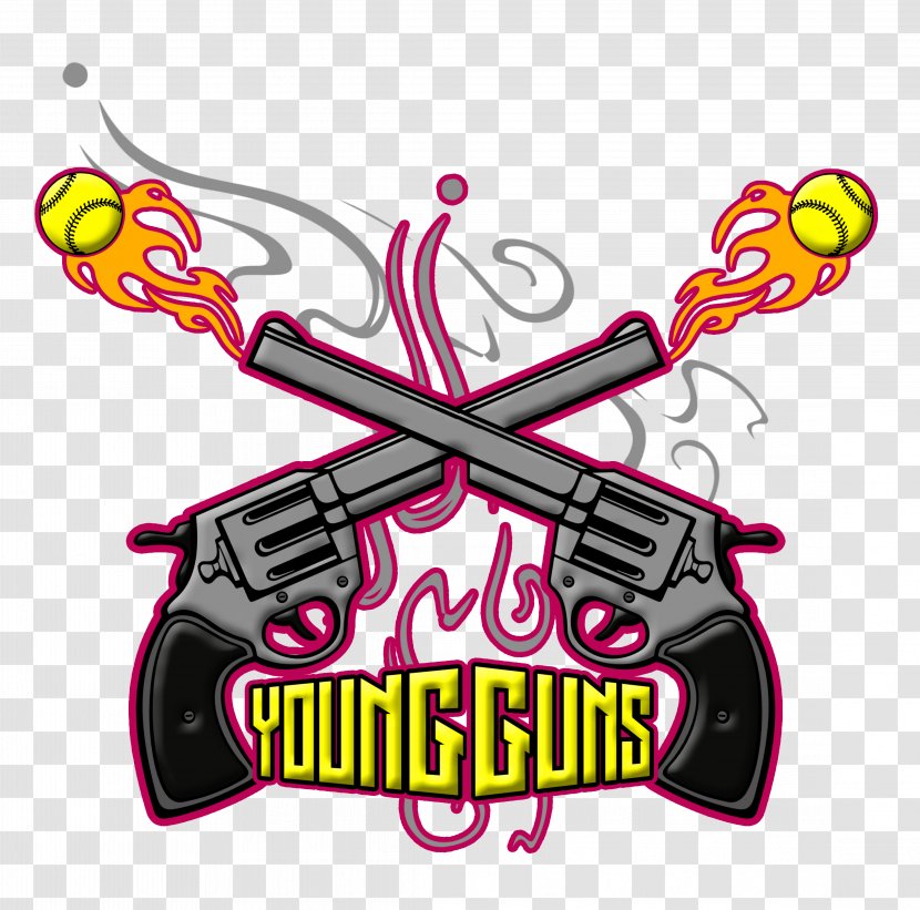 Clip Art Logo Softball Arnolfini Portrait Young Guns - Competition - Red Gun Transparent PNG