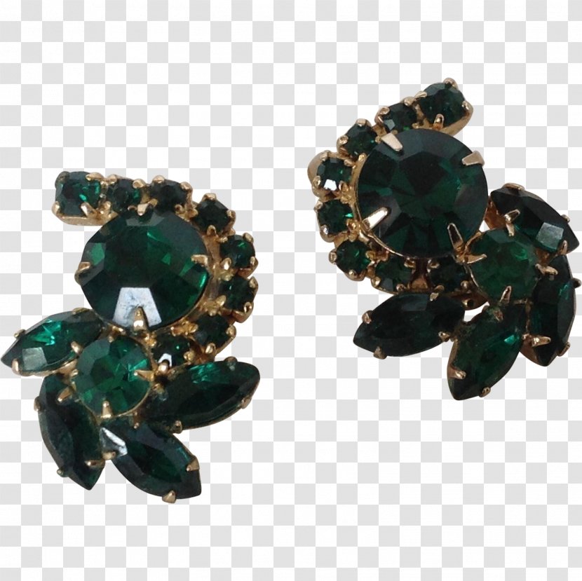 Emerald Earring Body Jewellery Green Imitation Gemstones & Rhinestones Transparent PNG