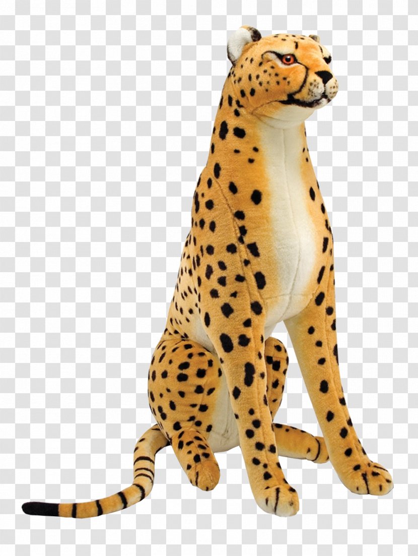 Cheetah Melissa & Doug Canada Stuffed Toy Plush - Terrestrial Animal - Leopard Transparent PNG