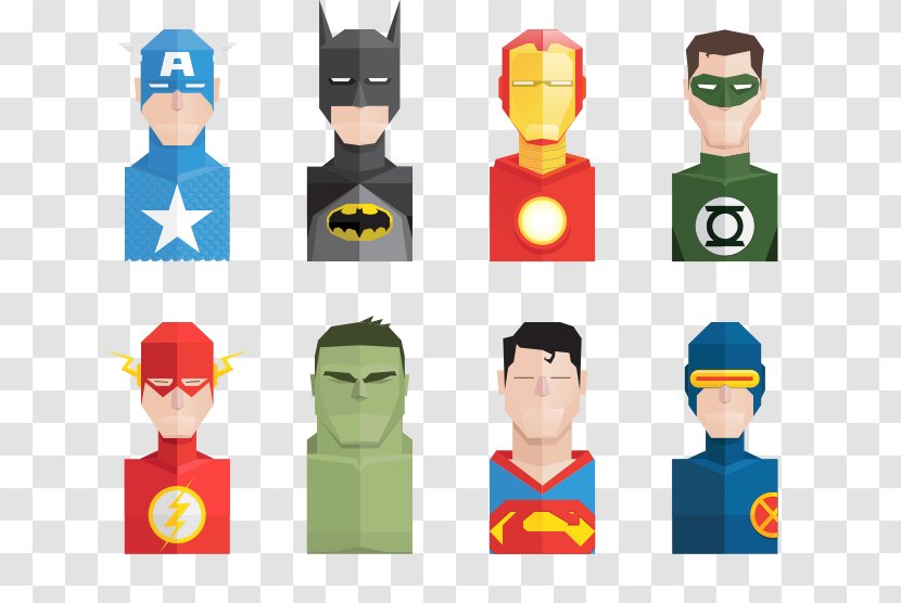 Superhero Adobe Illustrator Icon - Fictional Character - Flat Marvel Super Heroes Transparent PNG