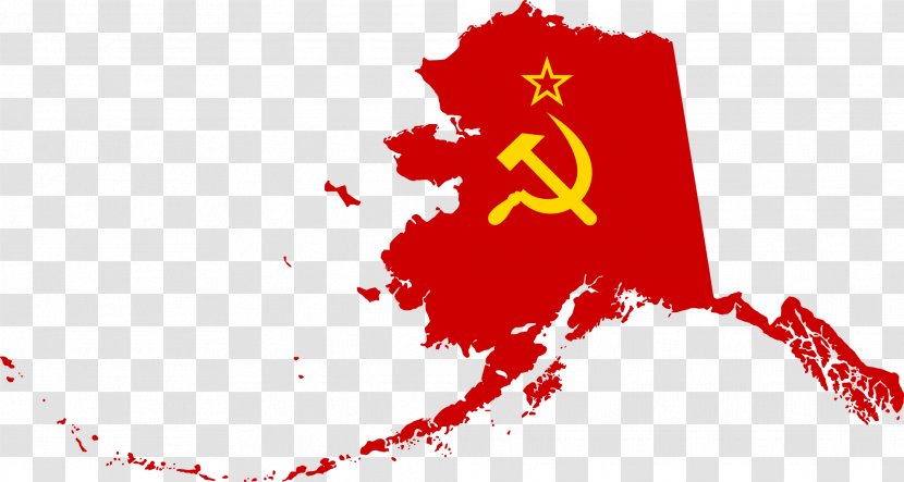 Flag Of Alaska State Clip Art - Wikimedia Commons - Soviet Union Transparent PNG