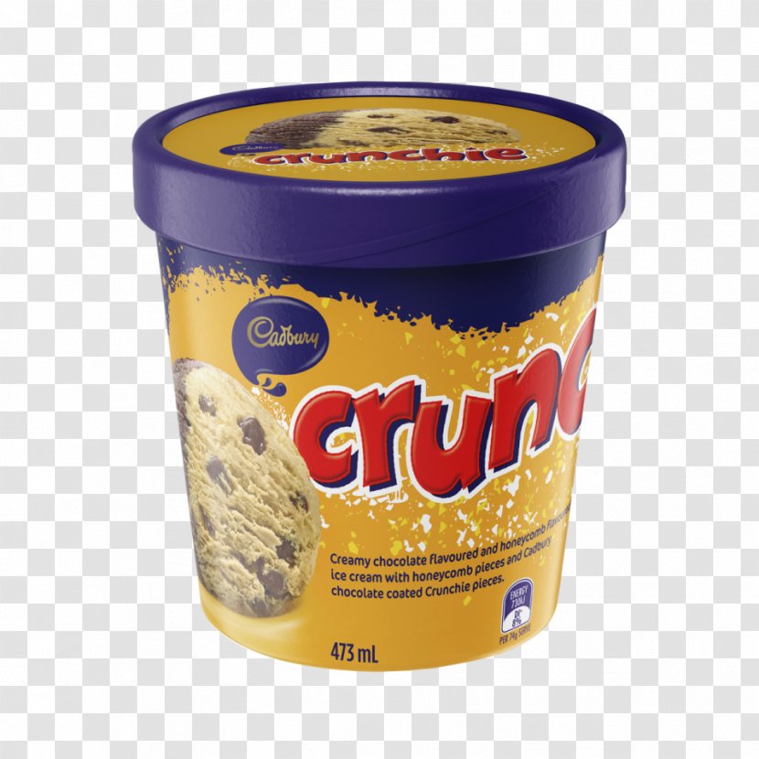 Crunchie Chocolate Ice Cream Milk Cadbury - Cherry Ripe - 100 Percent Fresh Transparent PNG