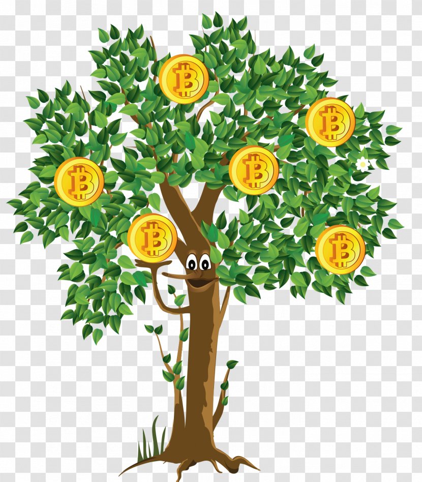Cryptocurrency Exchange Bitcoin Faucet Money - Tree Transparent PNG
