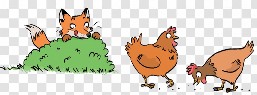 Red Fox Chicken Clip Art Hunting - Silhouette - Les Animaux De Chasse Transparent PNG