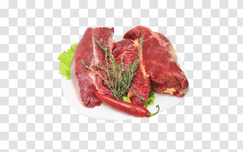 Sirloin Steak Cattle Venison Cecina Meat - Silhouette Transparent PNG
