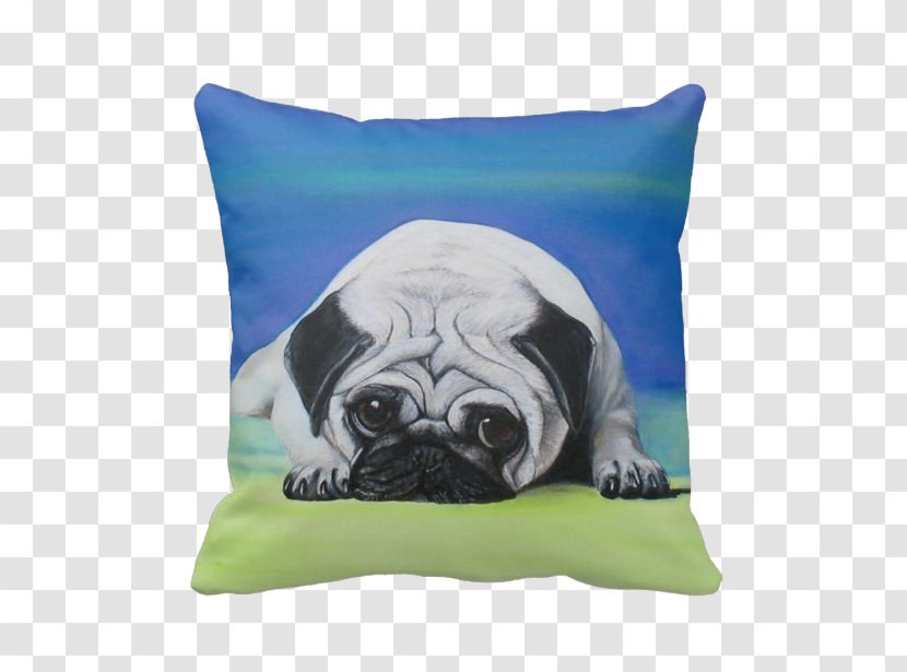Pug Puppy Dog Breed Toy Pillow Transparent PNG