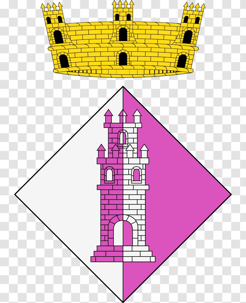 Castellcir City Hall Esplugues De Llobregat Coat Of Arms Montseny - Magenta - Electric Tower Transparent PNG