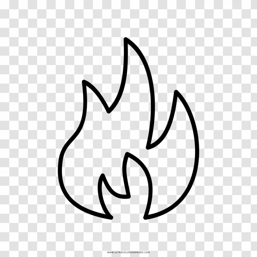 Flame Drawing Coloring Book Fire - Heart Transparent PNG
