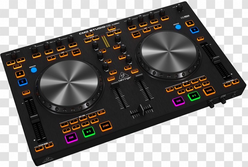 DJ Controller Disc Jockey Behringer CMD Studio 4A MIDI Controllers - Dj Mixer - Speakers Transparent PNG
