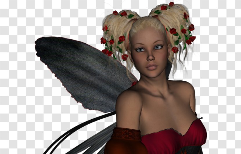 Black Hair Butterfly Brown Character - Flower Transparent PNG