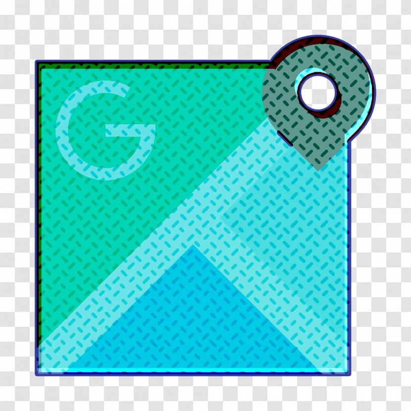 Direction Icon Google Gps - Azure - Teal Transparent PNG