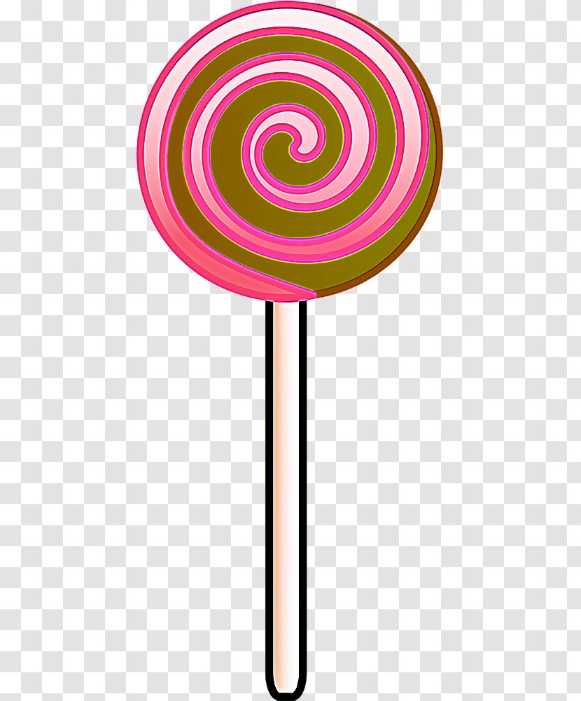 Lollipop Cartoon - Pink - Spiral Confectionery Transparent PNG