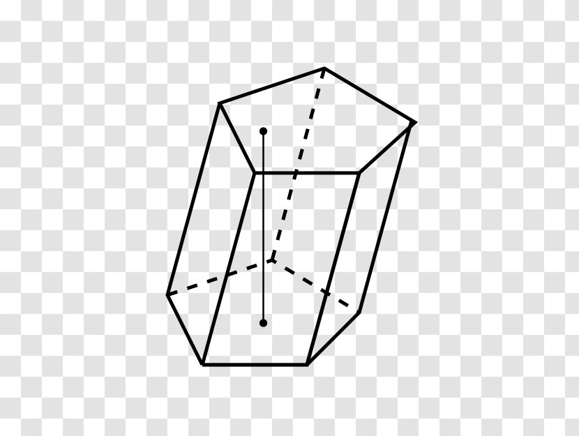 Angle Line Geometry Pentagonal Prism - Black Transparent PNG