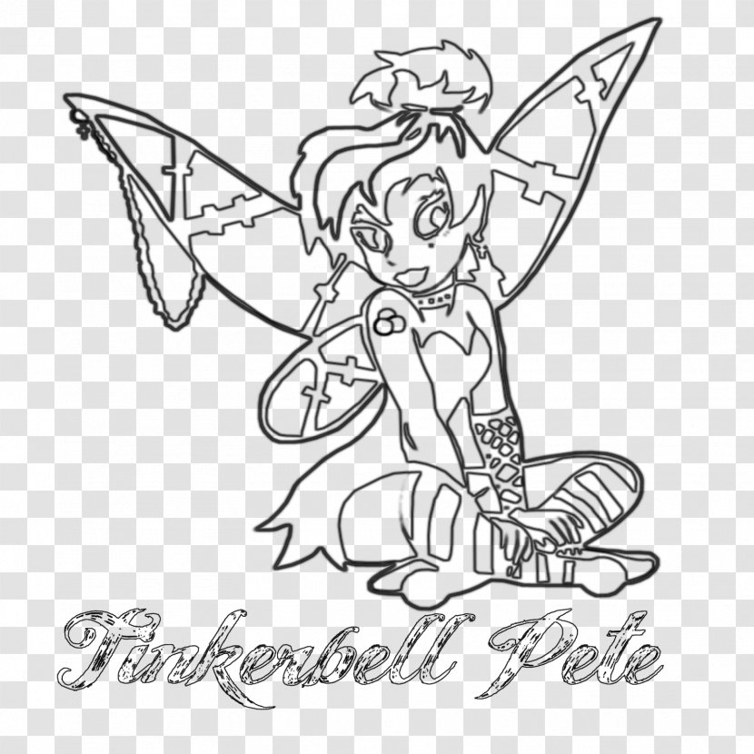 Tinker Bell Peter Pan Drawing Line Art - Watercolor - TINKERBELL Transparent PNG
