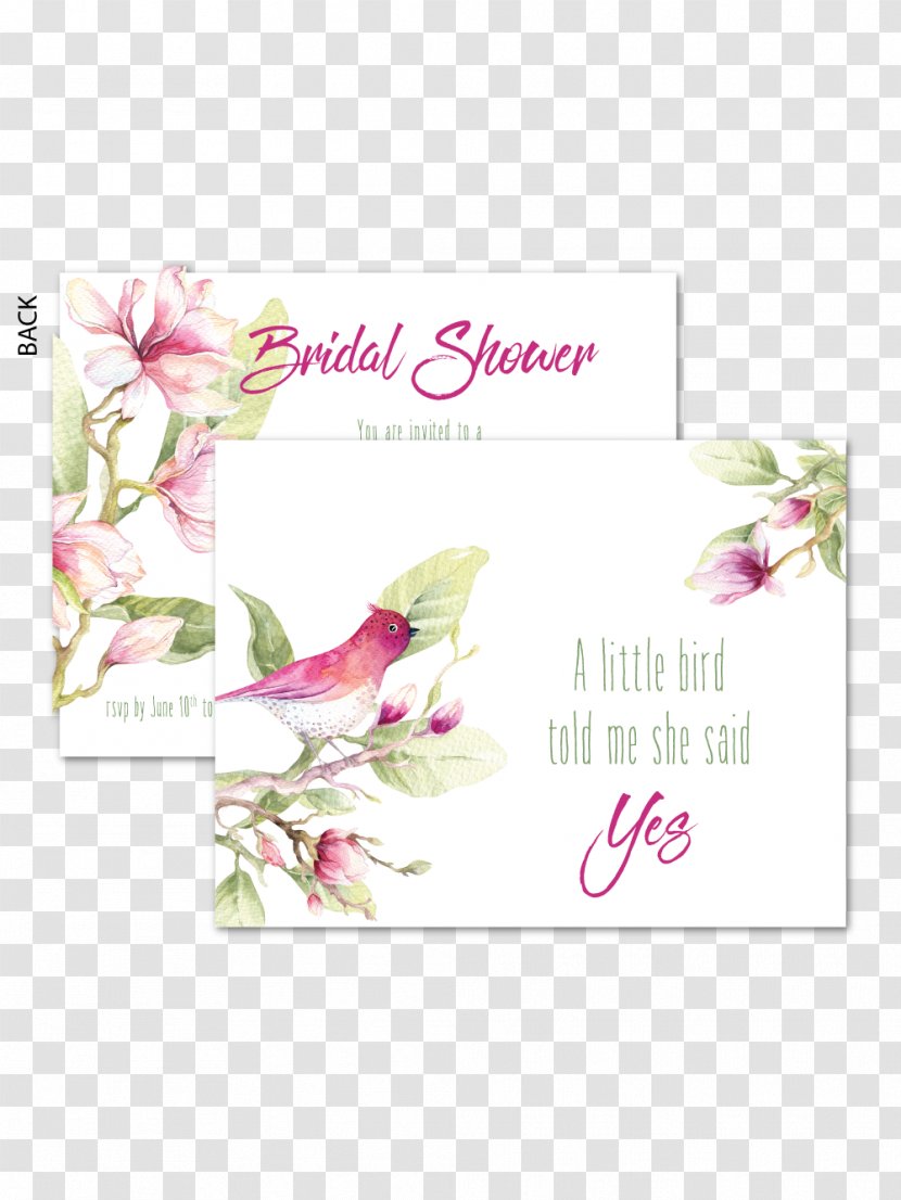 Wedding Invitation Greeting & Note Cards Bridal Shower Paper - Flower Bouquet Transparent PNG