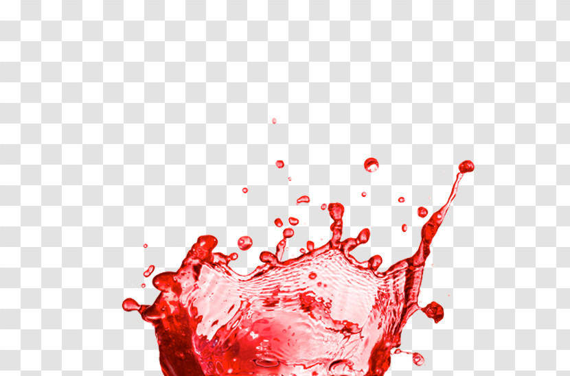 Water Red Liquid Drink Fluid Transparent PNG
