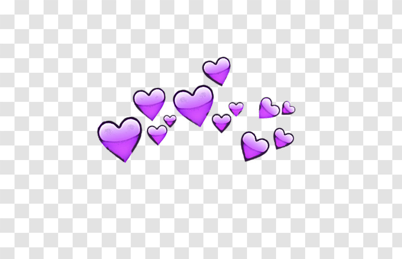 Heart Violet Purple Text Pink Transparent PNG