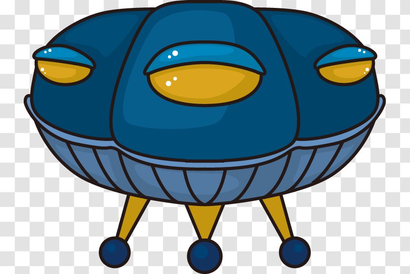 Unidentified Flying Object Cartoon Icon - Spacecraft - UFO Transparent PNG