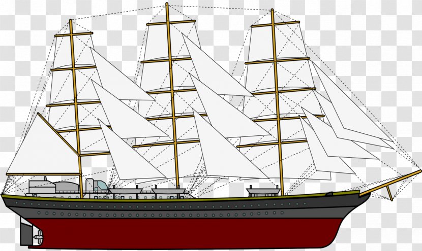 Pamir Sailing Ship Sailboat - Manila Galleon - Sail Transparent PNG