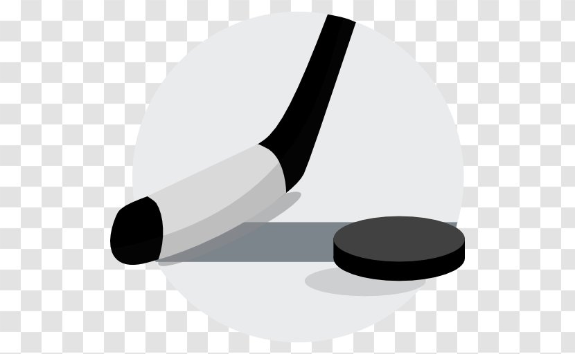 Ice Hockey Sport Skating - Black And White Transparent PNG