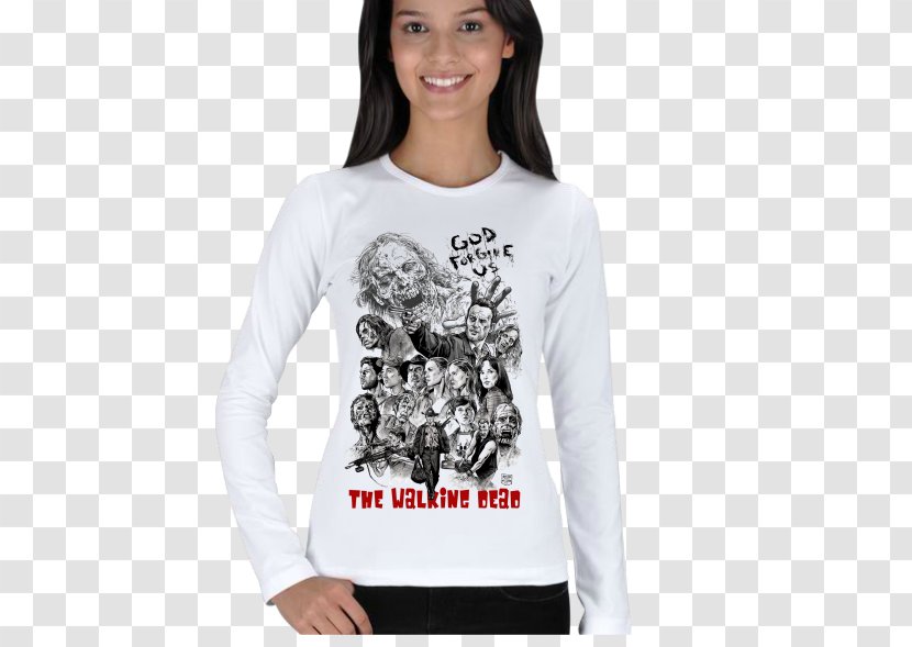 T-shirt The Walking Dead Carl Grimes Clothing - Cartoon Transparent PNG