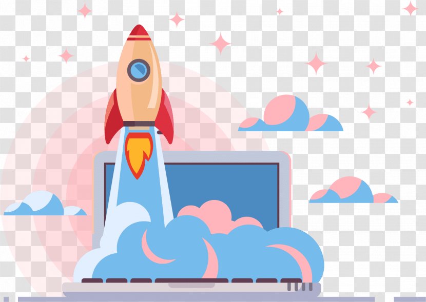 Search Engine Optimization Web Google Pay-per-click - Cartoon - Rocket Cloud Transparent PNG