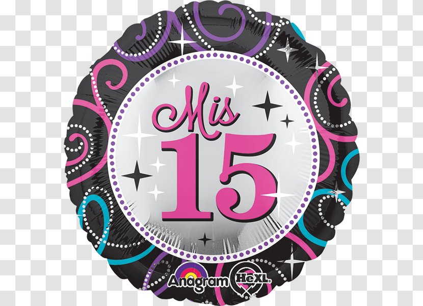 Birthday Quinceañera Balloon Sweet Sixteen Party Transparent PNG