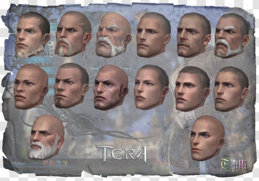 Forehead TERA Art Face - Hair - Bluehole Transparent PNG