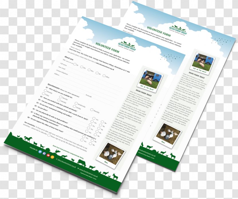 Volunteering Brochure Brand - Application For Employment - Hard Copy Transparent PNG