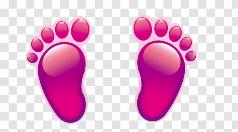 Download Icon - Pixel - Purple Footprints Transparent PNG