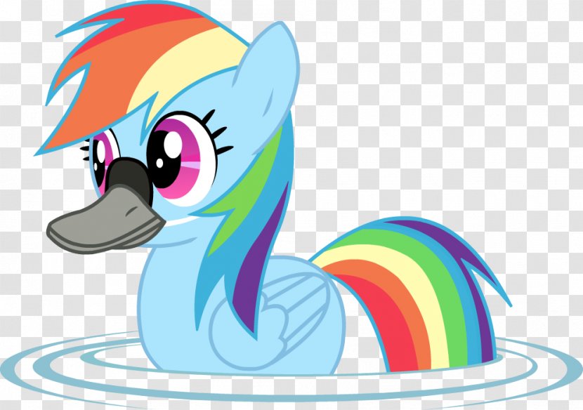 Duck Derpy Hooves Pony Goose Rainbow Dash - Vector Transparent PNG