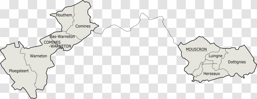 Arrondissement Of Mouscron Comines Warneton, Belgium Map Luingne Transparent PNG