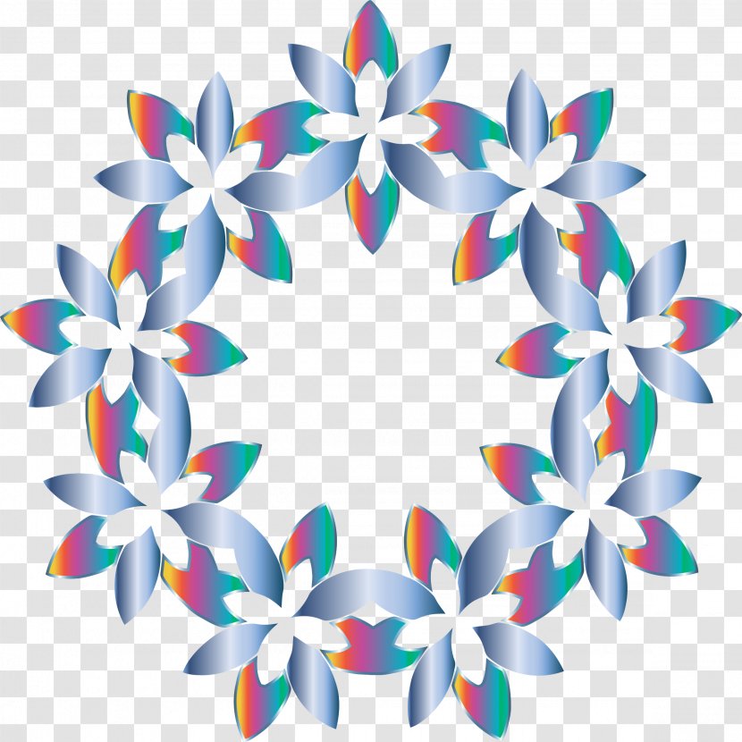 Abstract Art Clip - Wreath - Floral Design Transparent PNG