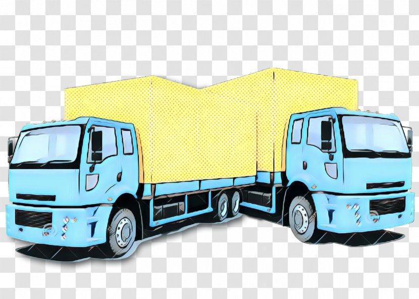 Retro Background - Van - Isuzu Forward Trailer Truck Transparent PNG