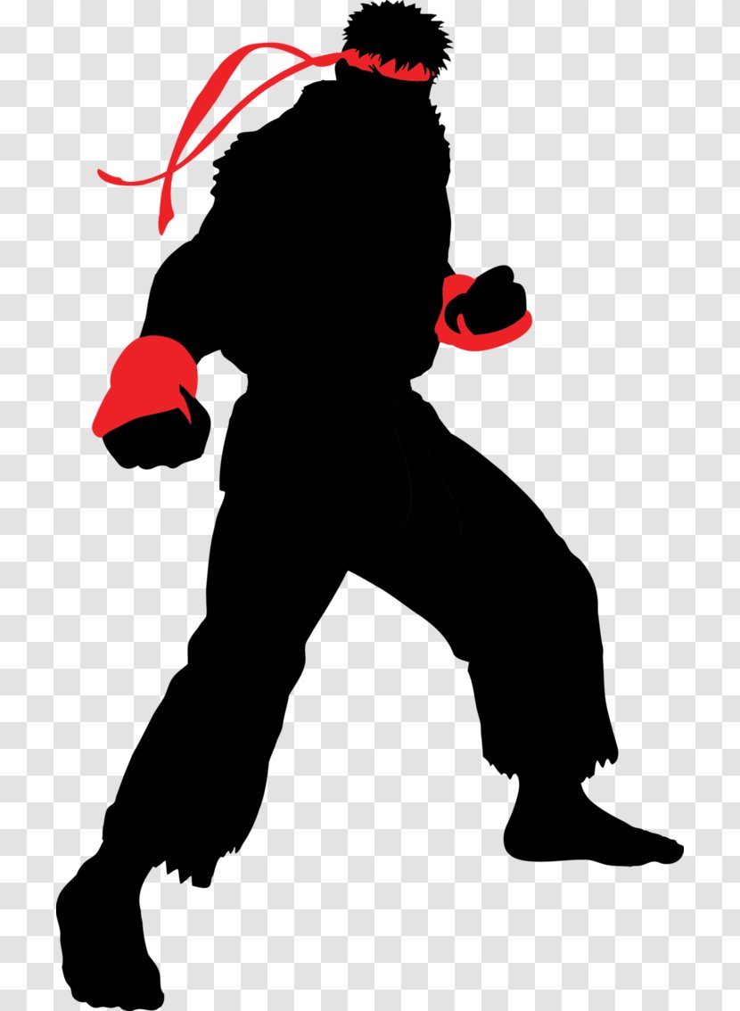 Ryu Silhouette Hadoken - Game - Wizard Transparent PNG