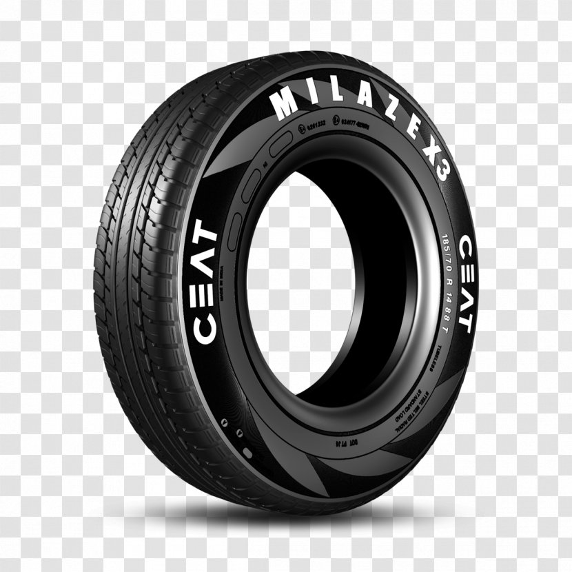 Car Tubeless Tire CEAT Bicycle Tires - Ceat Tyres Tubes Pvt Ltd - Tyre Transparent PNG