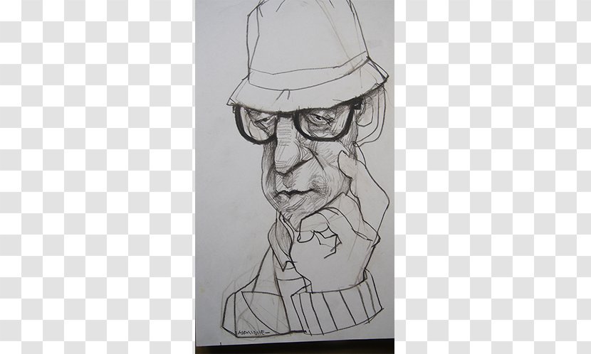 Glasses Drawing Sketch - Head - Woody Allen Transparent PNG