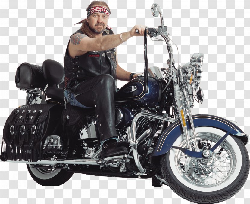 Outlaw Motorcycle Club Harley-Davidson - Cruiser - Motorbiker On Image Man Transparent PNG