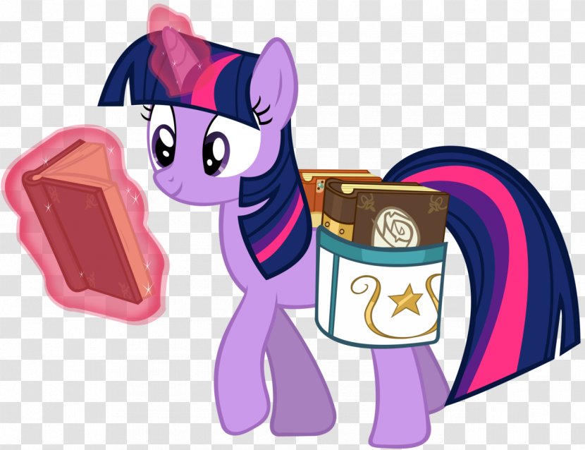 Twilight Sparkle Pony Pinkie Pie Rainbow Dash Applejack - Horse - Magic Book Transparent PNG