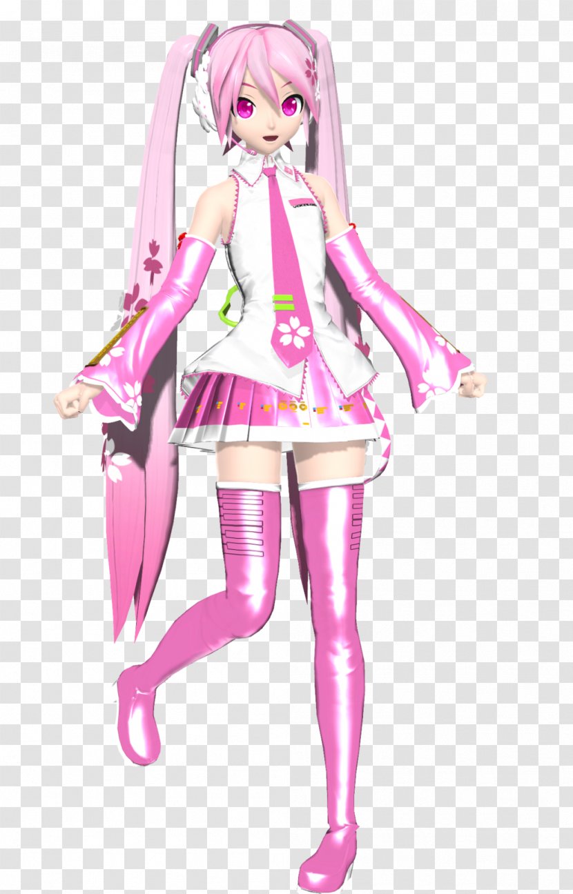 Hatsune Miku Vocaloid MikuMikuDance Megurine Luka - Flower Transparent PNG