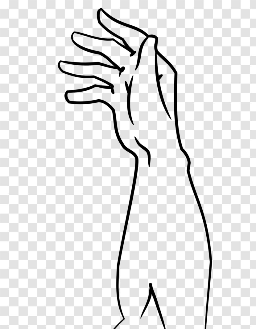 Thumb Drawing Line Art Human Anatomy Clip - Frame - Hand Drawn Comics Transparent PNG