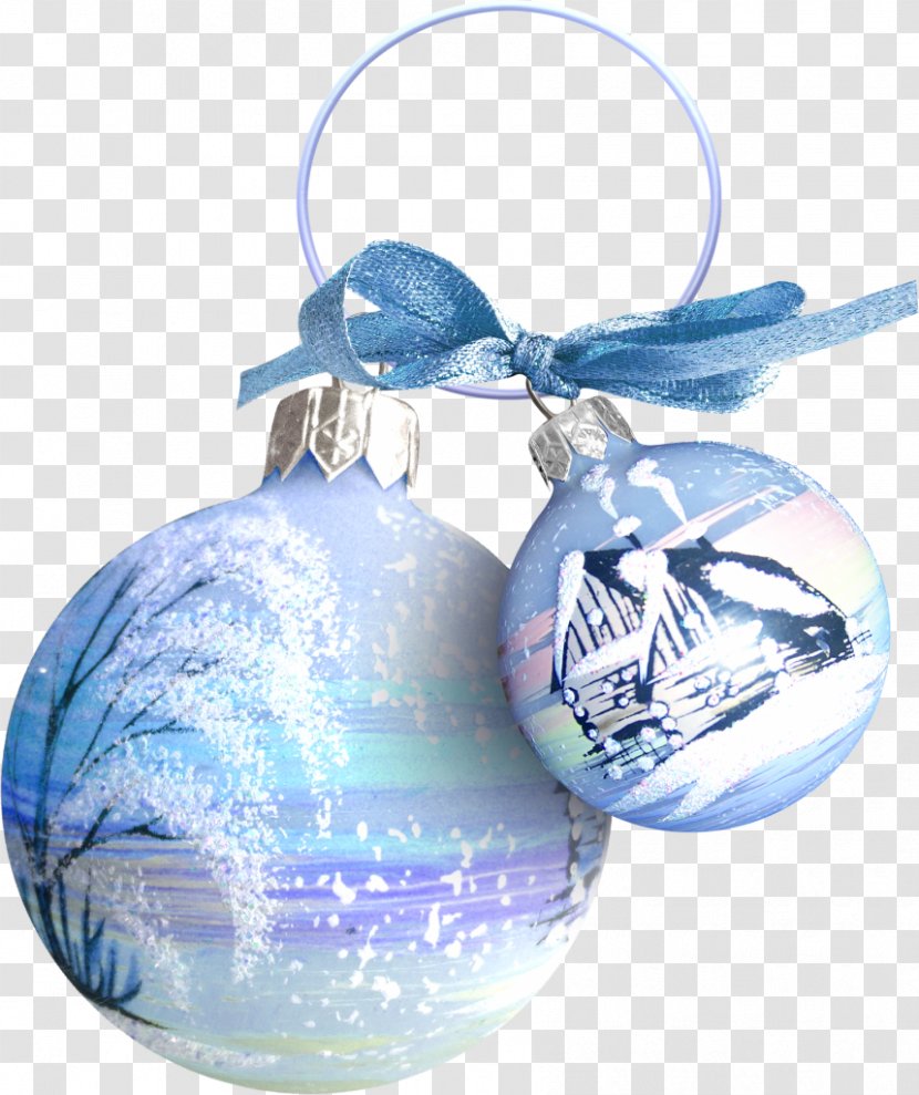 Christmas Ornament Clip Art - Blue - New Year Transparent PNG