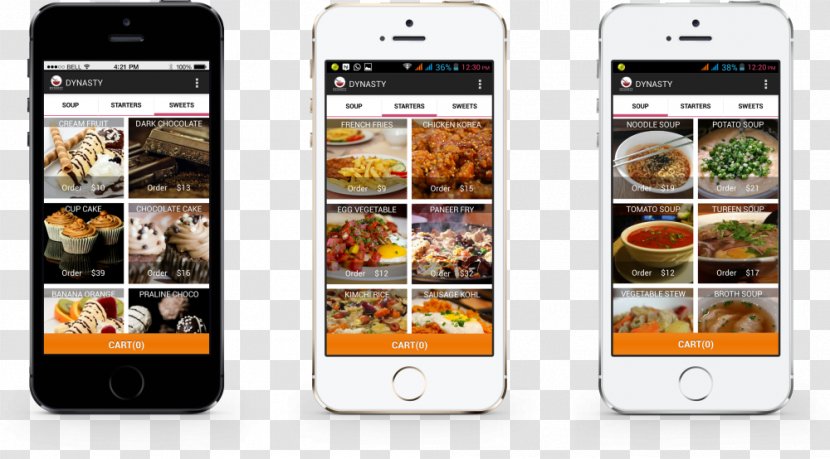 Smartphone Electronics Multimedia Mobile Phones - Restaurant Menu Api Transparent PNG