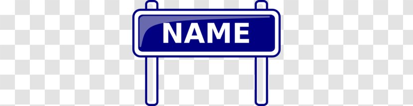 Nameplate Clip Art - Blue - Excellent Name Cliparts Transparent PNG