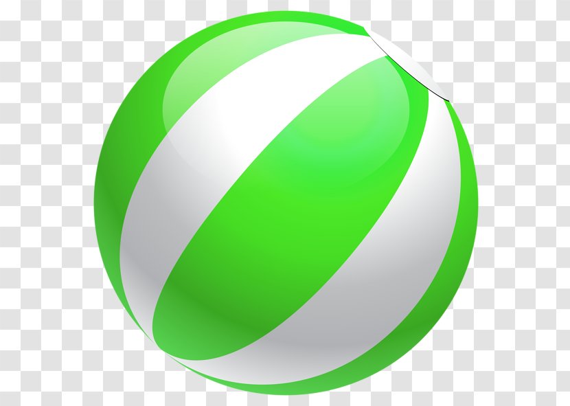 Beach Ball Clip Art - Green Transparent PNG