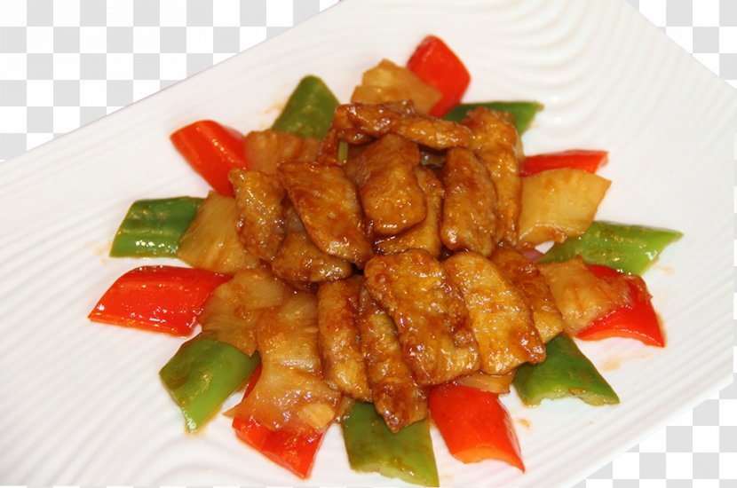 Sweet And Sour Pork Chinese Cuisine Chicken Twice Cooked - Polo Transparent PNG