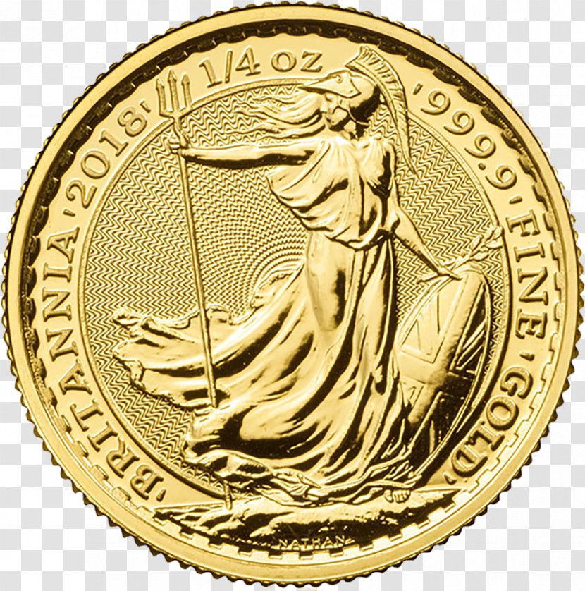 Royal Mint Britannia Bullion Coin Gold - Silver Transparent PNG