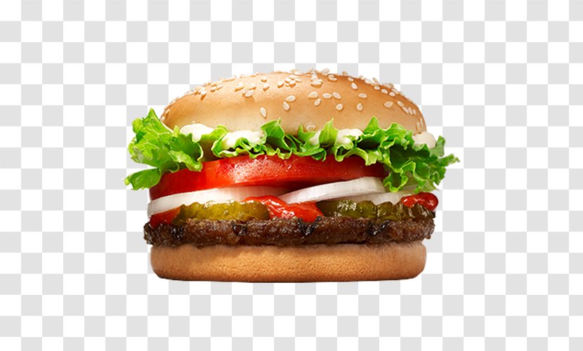 Whopper Hamburger Chophouse Restaurant Fast Food Beefsteak - Junk - Burger King Transparent PNG